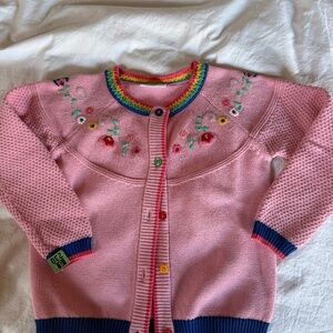 Hanna Anderson Girls Pink Cardigan